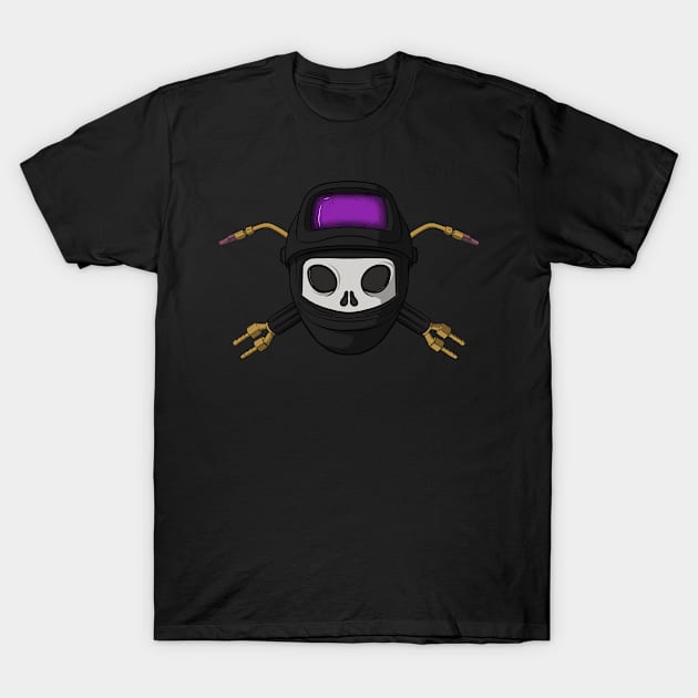 Welders crew Jolly Roger pirate flag (no caption) T-Shirt by RampArt